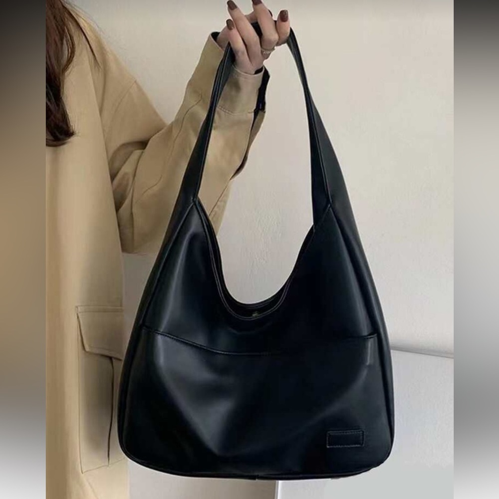 SHEIN Classic Black Hobo Bag